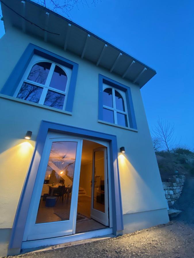 Weinbergshaus Mit Blick Auf'S Wasser Salzatal Esterno foto